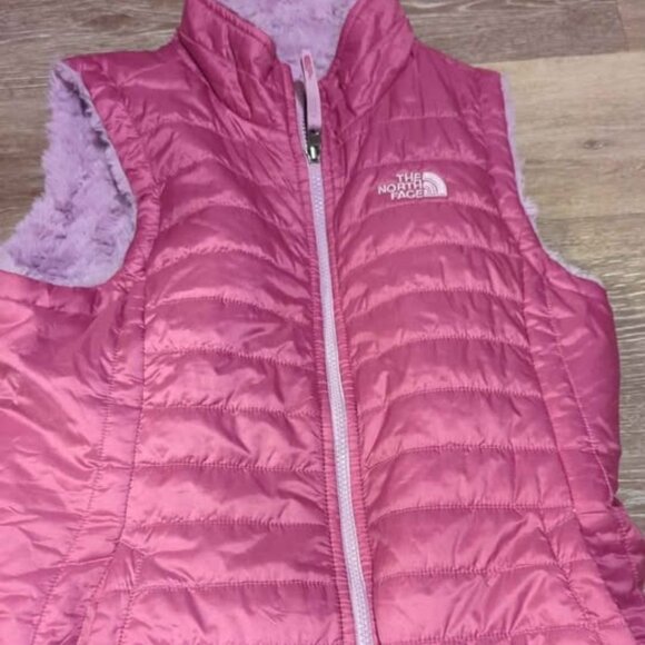 Girls the North Face Reversible Fleece Style Outwear Jacket Girls large 14/16 - Picture 1 of 7